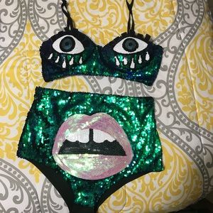 Sequin eyeball outfit like the discount universe